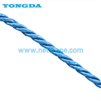 Blauw 16 mm 3-streng polypropyleen touw voor aanmeren/landbouw/visserij/bouw/marine