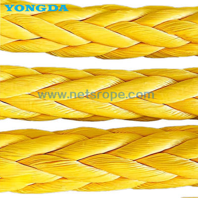 12 Streng Anti-Twisting UHMWPE Dock Mooring Line Using Hollow Woven For Mooring/Towing/Docking